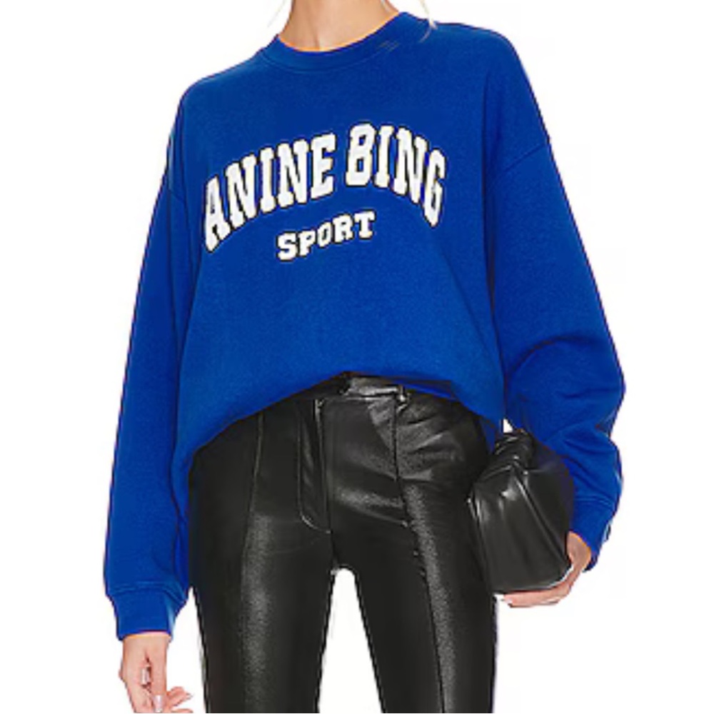 Anine Bing Tyler Sweatshirt in Electric Blue
